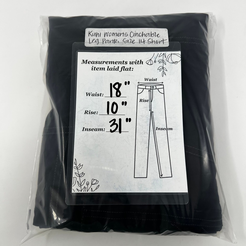 Kuhl Raid Womens Dark Gray Cinchable Leg Hiking Pants Size 14 Short Outdoor - Picture 8 of 8